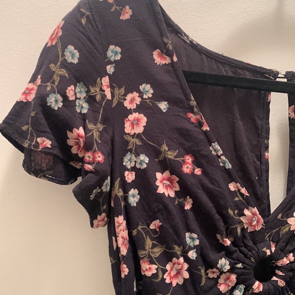 AMERICAN EAGLE | Floral Cut-Out Dress Sz S - Picture 4 of 6
